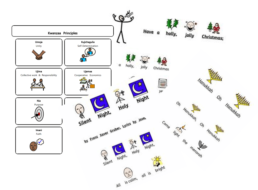 Symbolized Holiday Resources - Hanukkah, Kwanzaa, and Christmas