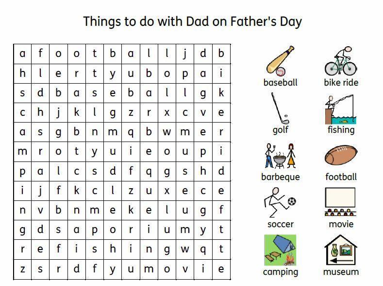 free fathers day symbol supported word search and vocabulary click to download