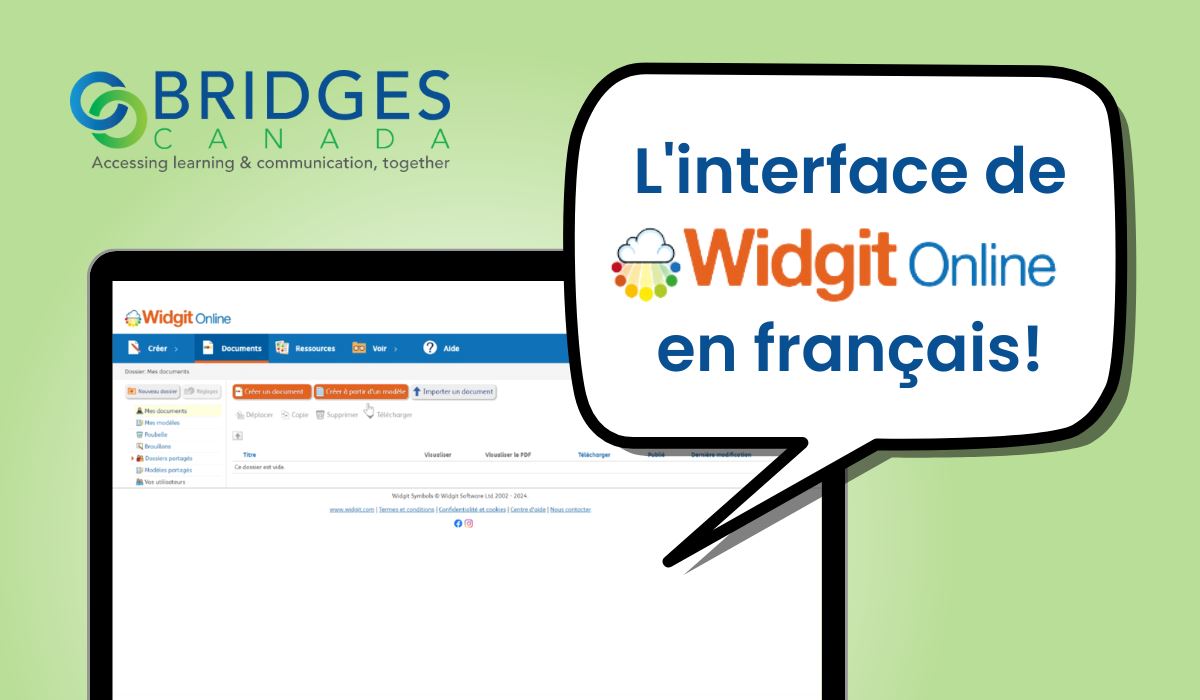 Widgit Online : Activation de l'interface en français — Tutoriel