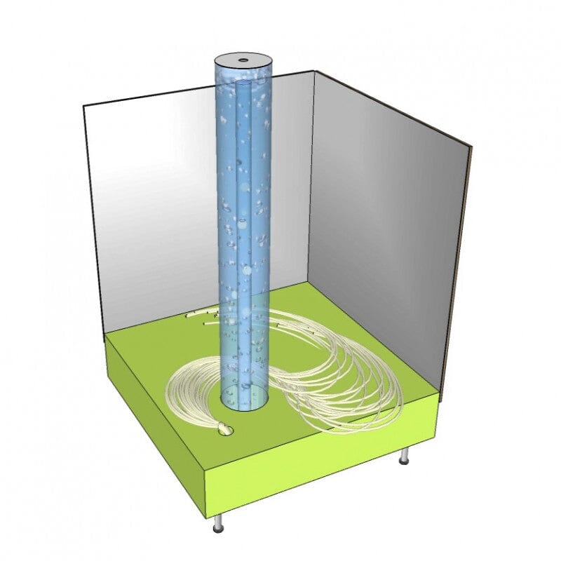 Square Base for Closer Bubble Tube and Fibre - Bridges Canada