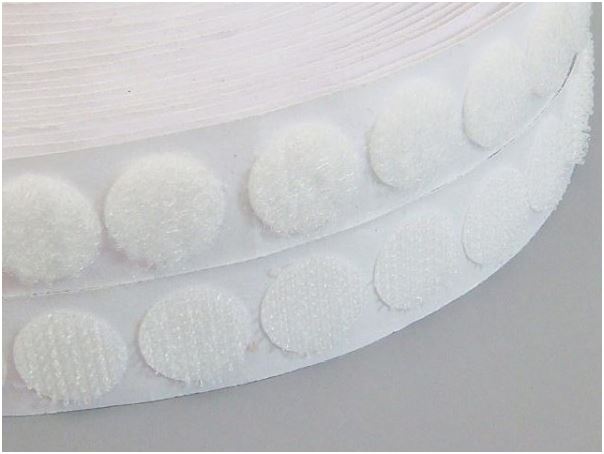 White Velcro Dots 1/2" - Bridges Canada